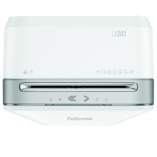 Уничтожитель документов LX201 white, 12 лист., фрагменты 2*12мм., корзина 22л. FELLOWES - фото 3