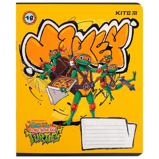 Тетрадь 18 лист., в кл., софт тач + УФ лак, Ninja Turtles (NT24-236) Kite - фото 13