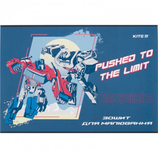 Тетрадь для рисования, 12 л., скоба, софт тач + УФ лак, «Transformers» Kite - фото 11
