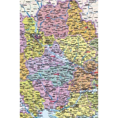 Карта України політико-адміністративна, 66*47см, м-б: 1:2 500 000, ламінація Україна - фото 2