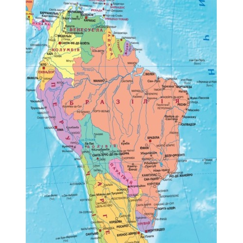 Карта Світу політична, 98*68см, м-б: 1:35 000 000, ламінація Україна - фото 2