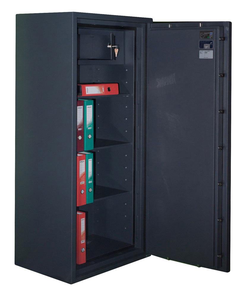 Сейф огневзломостойкий (1652*701*580мм.) мех/код замок, 3 полки, кас/ячейка, 2 клас, Gardian165T.CL, Valberg - фото 1