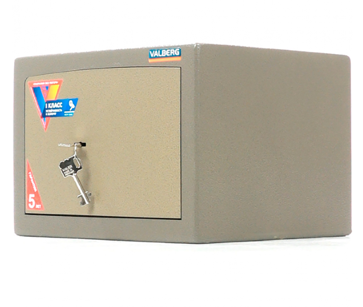 Сейф взломостойкий (250*360*310мм.) ключевой замок, 1 полка, 1 класс, ASК-25, коричн. Valberg - фото 2
