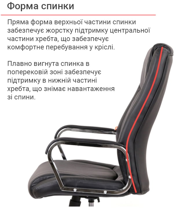 Крісло Альте TILT (PU Black) чорн. АКЛАС — фото 15