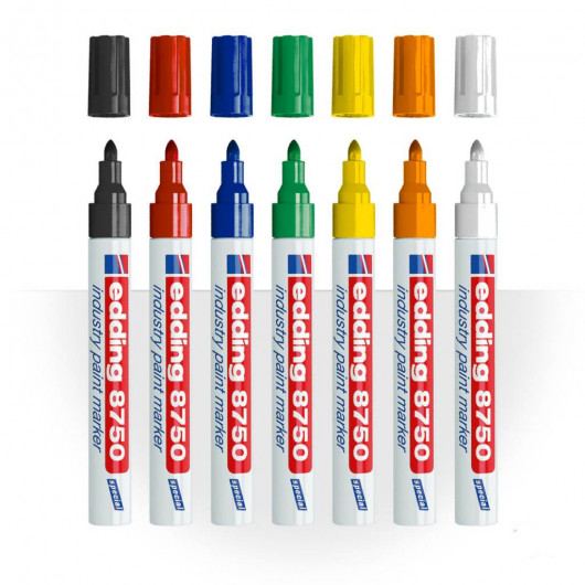 Маркер лакирующий PAINT 8750, круглое острие 2-4мм., бел. Edding - фото 5