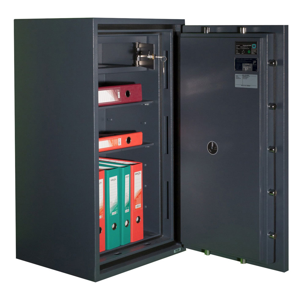 Сейф огневзломостойкий (980*545*455мм.) ключевой замок, 1 полка, кас/ячейка, 2 клас, Gardian 95 T, г Valberg - фото 2