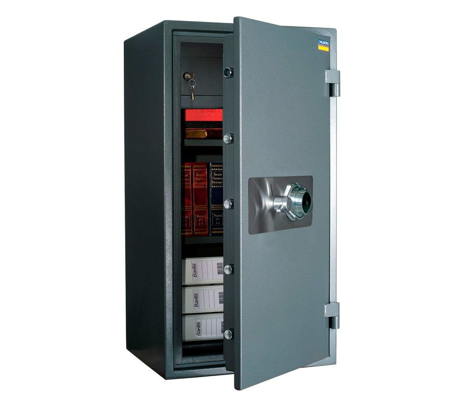 Сейф огневзломостойкий (980*545*455мм.) мех/код. замок, 1 полка, кас/ячейка, 2 клас, Gardian 95T.СL, Valberg - фото 1