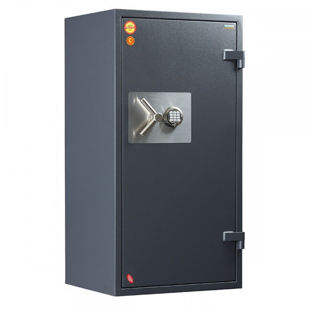 Сейф вогнезламостійкий (1336*701*580мм.) елек/код замок, 2 полиці, кас/відділеня,2 клас., графіт Valberg - фото 2