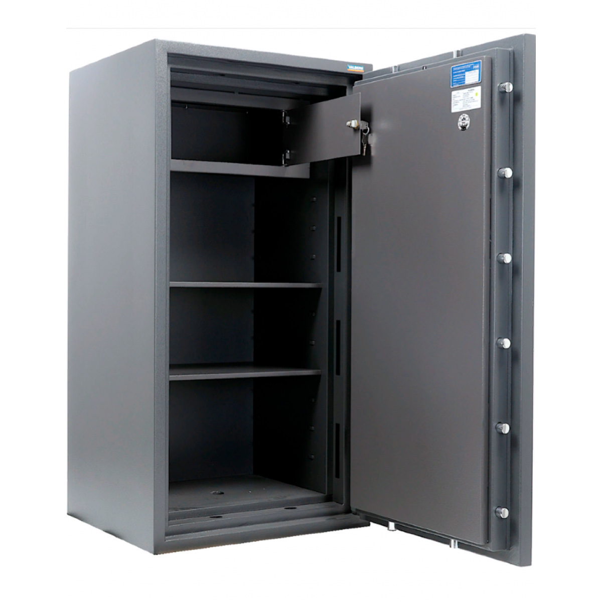 Сейф вогнезламостійкий (1336*701*580мм.) елек/код замок, 2 полиці, кас/відділеня,2 клас., графіт Valberg - фото 3