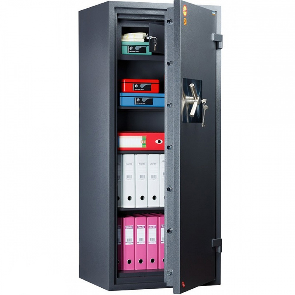 Сейф огневзломостойкий (1652*701*580мм.) мех/код замок, 3 полки, кас/ячейка, 2 клас, Gardian165T.CL, Valberg - фото 4