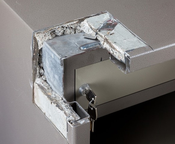 Сейф зламостійкий (460*440*380мм.) ключовий замок, 1 полиця, 1 клас, ASК-46, сірий Valberg - фото 3