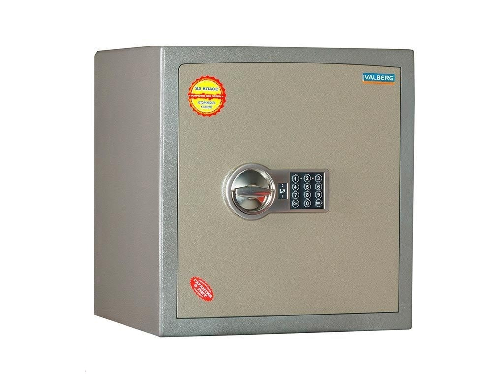 Сейф зламостійкий (460*440*380мм.) електроний кодовий замок, 1 полиця, 1 клас, ASК-46 EL, коричн. Valberg - фото 1