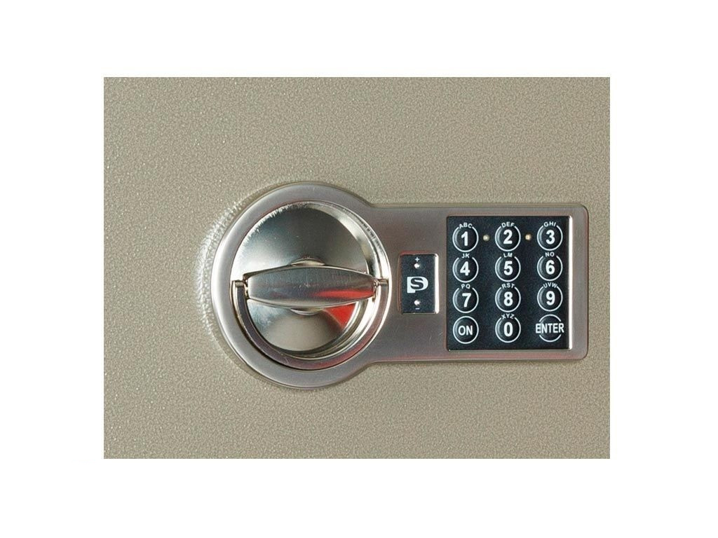 Сейф зламостійкий (460*440*380мм.) електроний кодовий замок, 1 полиця, 1 клас, ASК-46 EL, коричн. Valberg - фото 2