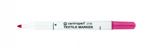 Маркер для маркировки текстиля Textile круглое острие 2739 2мм., розов. Centropen - фото 4