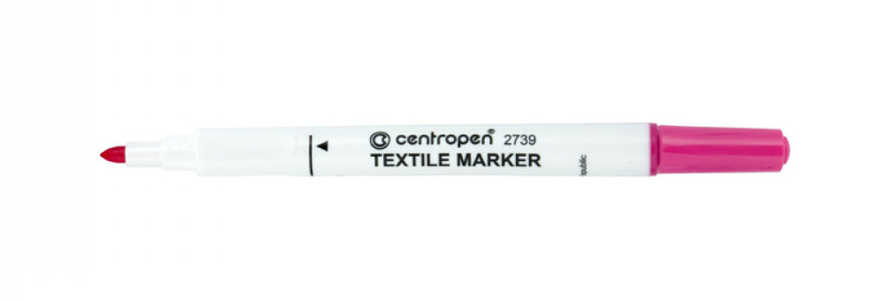 Маркер для маркировки текстиля Textile круглое острие 2739 2мм., розов. Centropen - фото 4