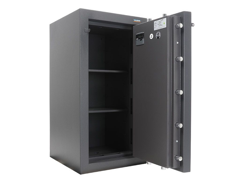 Сейф зламостійкий (990*510*510мм.), два ключових замка, 2 полиці, 5 клас,  Алмаз 99 KL, графіт Valberg - фото 3