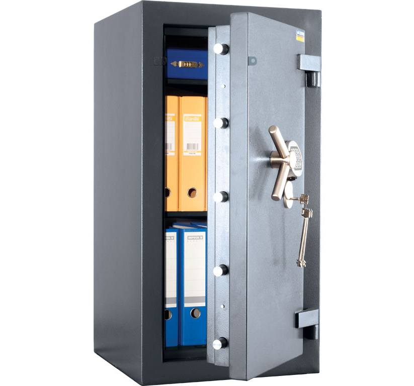 Сейф зламостійкий (990*510*510мм.), елек/код.+ ключовий замок, 2 полиці, 5 клас,  Алмаз 99 EL, граф Valberg - фото 1