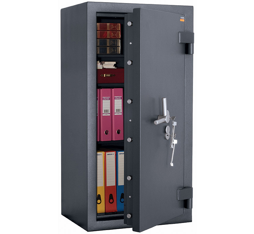 Сейф взломостойкий (1320*680*510мм.) два ключевых замка, 3 полки, 5 класс, Алмаз 1368 KL, графит Valberg - фото 1