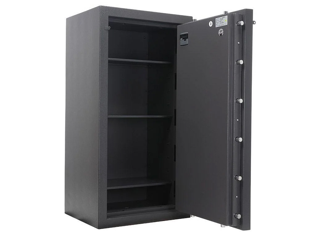 Сейф взломостойкий (1320*680*510мм.) два ключевых замка, 3 полки, 5 класс, Алмаз 1368 KL, графит Valberg - фото 2