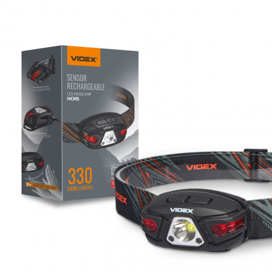 Фонарь светодиодный налобный VIDEX VLF-H015, 330Lm., 5000K., встроенный аккумулятор VIDEX - фото 2
