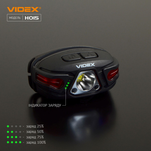 Фонарь светодиодный налобный VIDEX VLF-H015, 330Lm., 5000K., встроенный аккумулятор VIDEX - фото 8