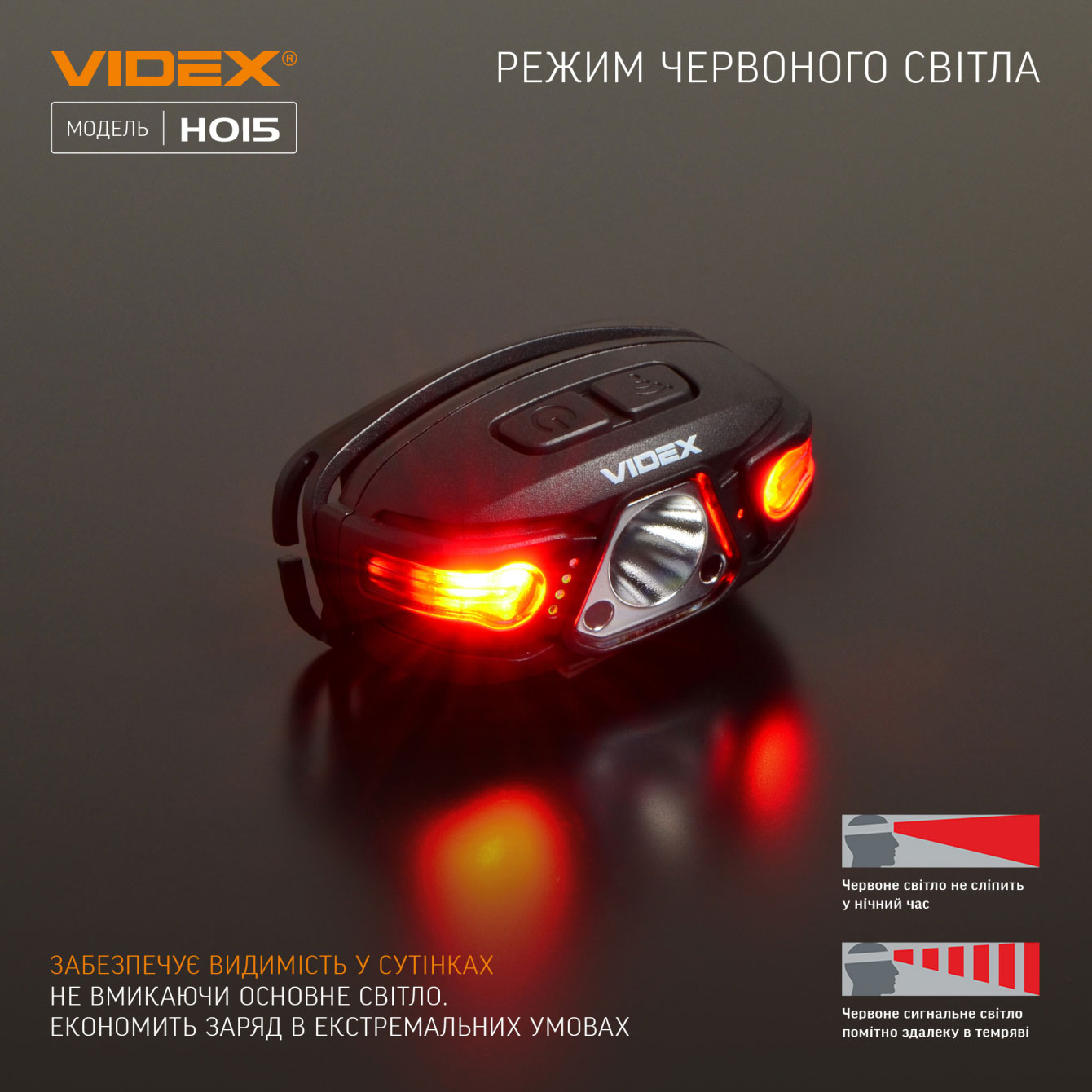 Фонарь светодиодный налобный VIDEX VLF-H015, 330Lm., 5000K., встроенный аккумулятор VIDEX - фото 9