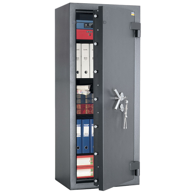 Сейф зламостійкий (1660*680*510мм.), два ключових замка, 4 полиці, 5 клас,  Алмаз 1668 KL, графіт Valberg - фото 1