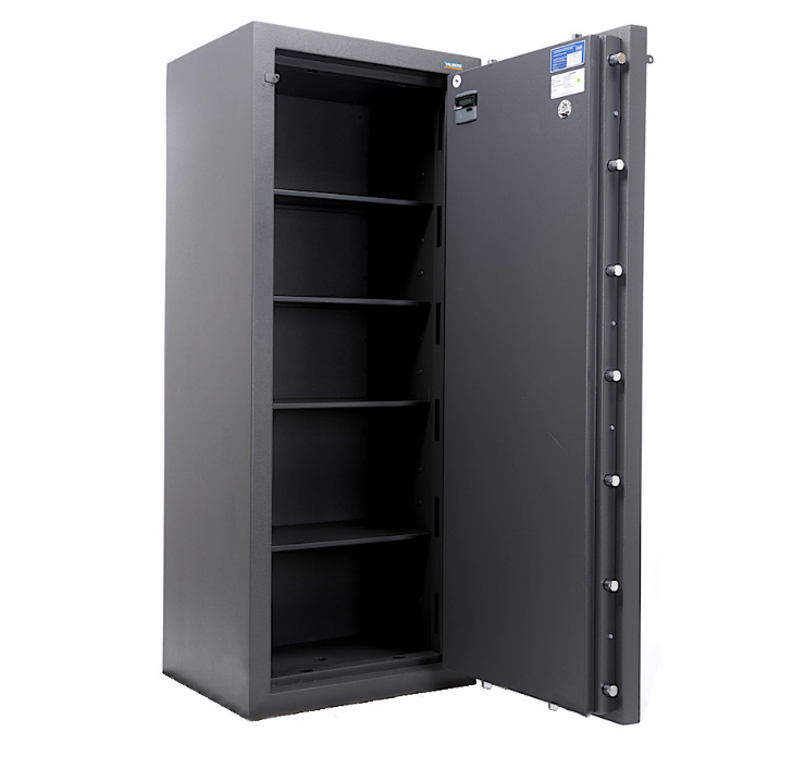 Сейф зламостійкий (1660*680*510мм.), два ключових замка, 4 полиці, 5 клас,  Алмаз 1668 KL, графіт Valberg - фото 2