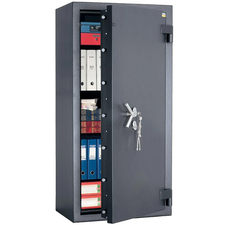 Сейф взломостойкий (1660*850*510мм.) два ключевых замка, 4 полки, 5 класс, Алмаз 1685 KL, графит Valberg - фото 1