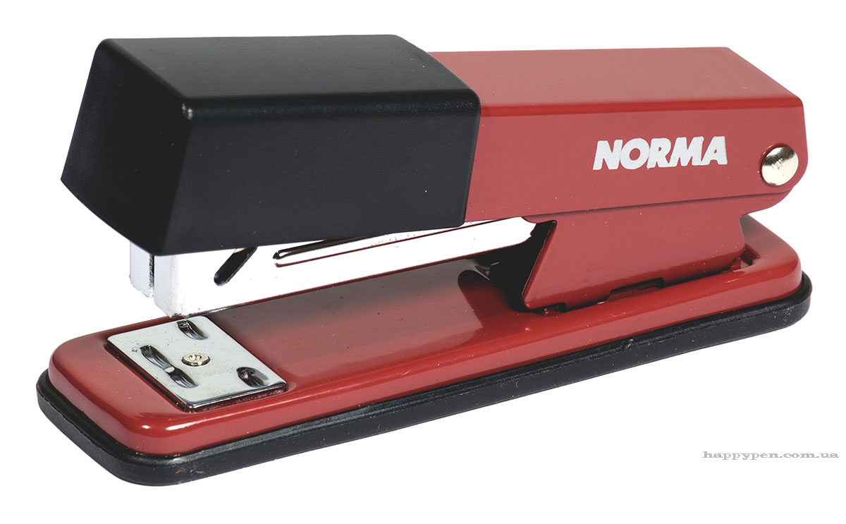 Степлер 24/6, 20л., металлический, красн. NORMA - фото 1