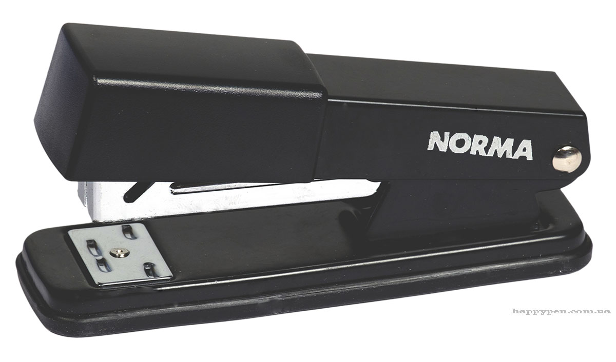 Степлер 24/6, 20арк., металевий, чорн. NORMA - фото 1